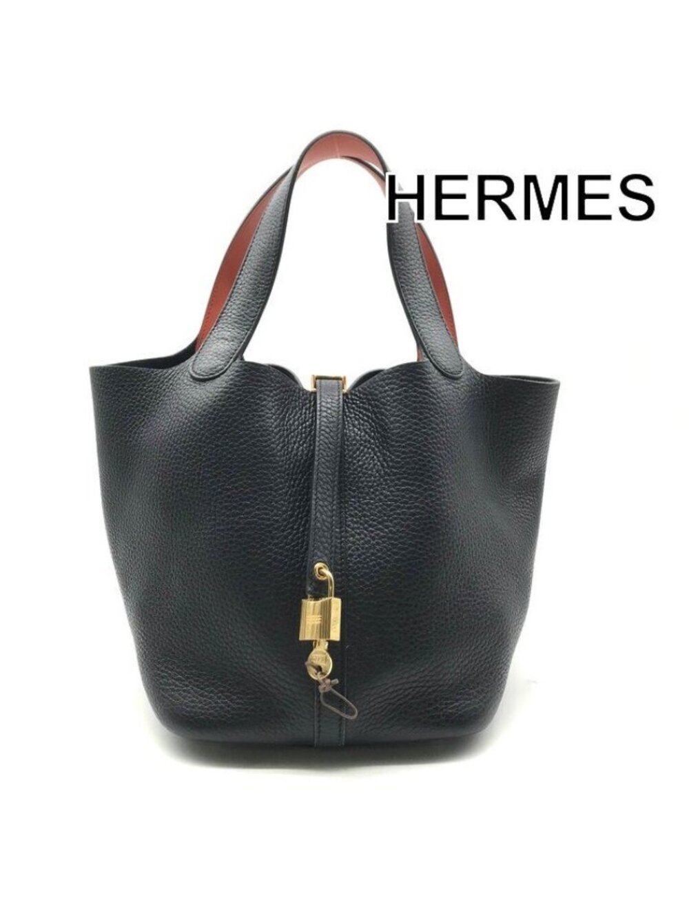 Hermes Picotin Lock 22 Ecla MM Taurillon C Ence Veau Swift Blue Indigo Orange
